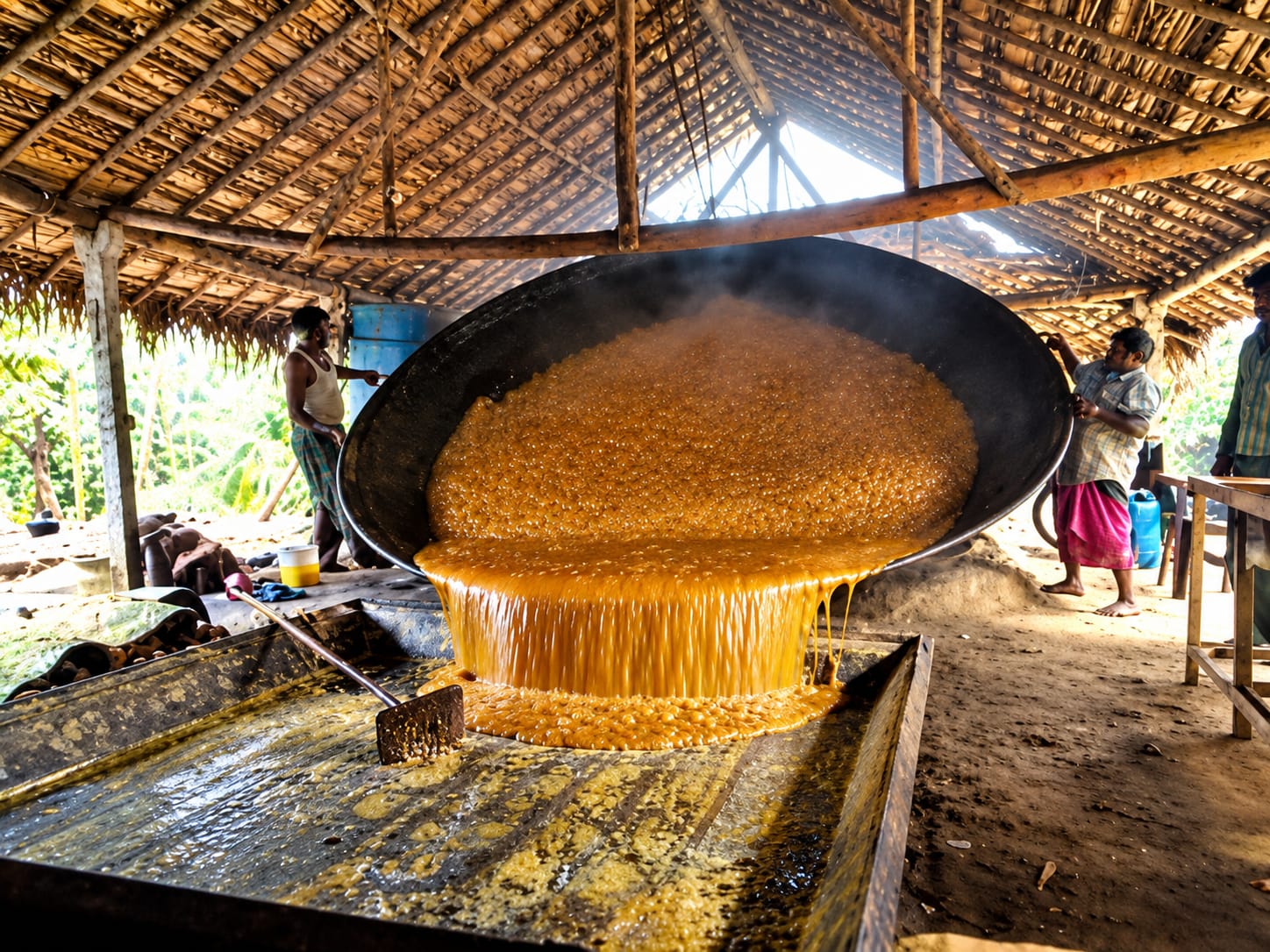 Traditional Jaggery Making